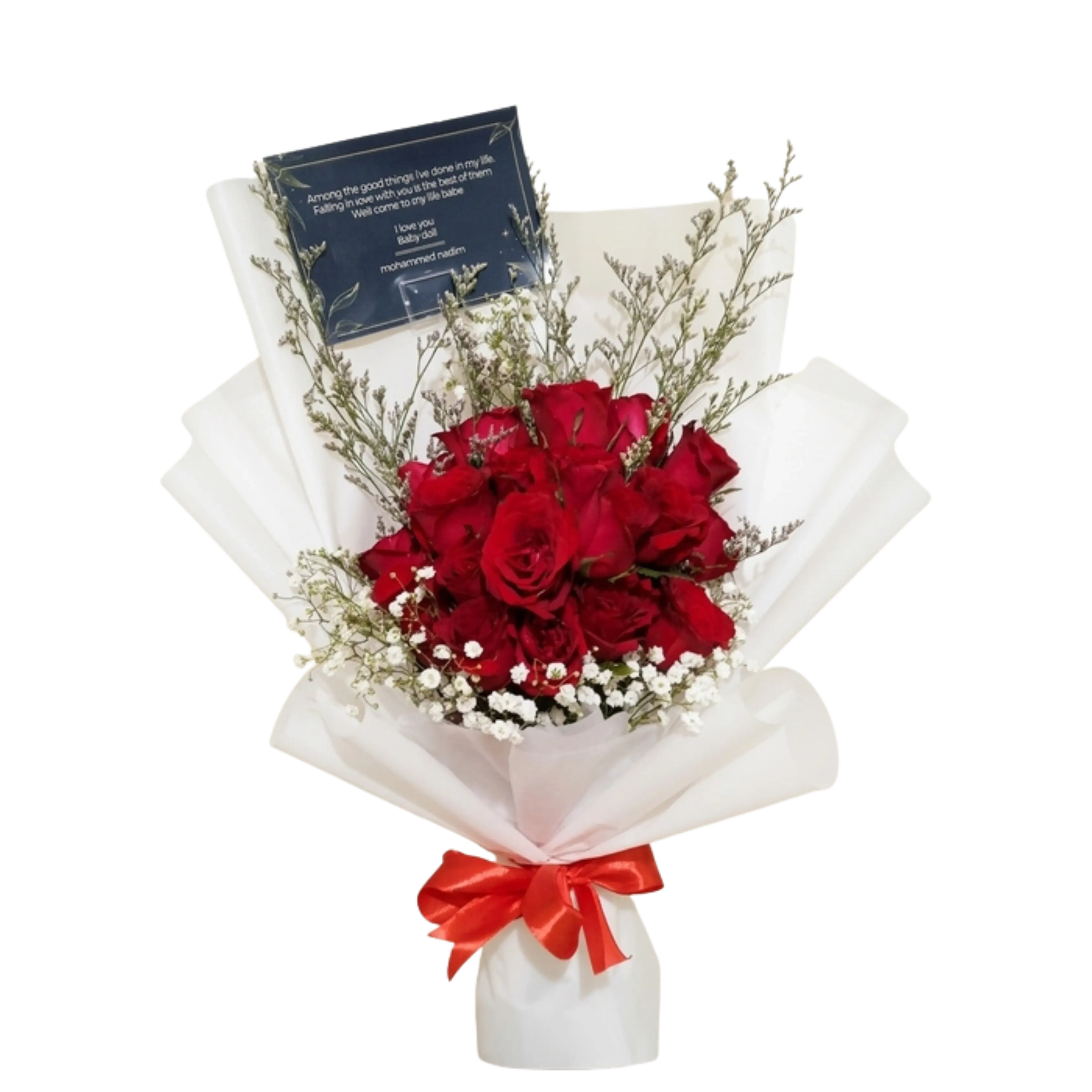 Buket Mawar Merah Putih Fresh — Lunox Florist
