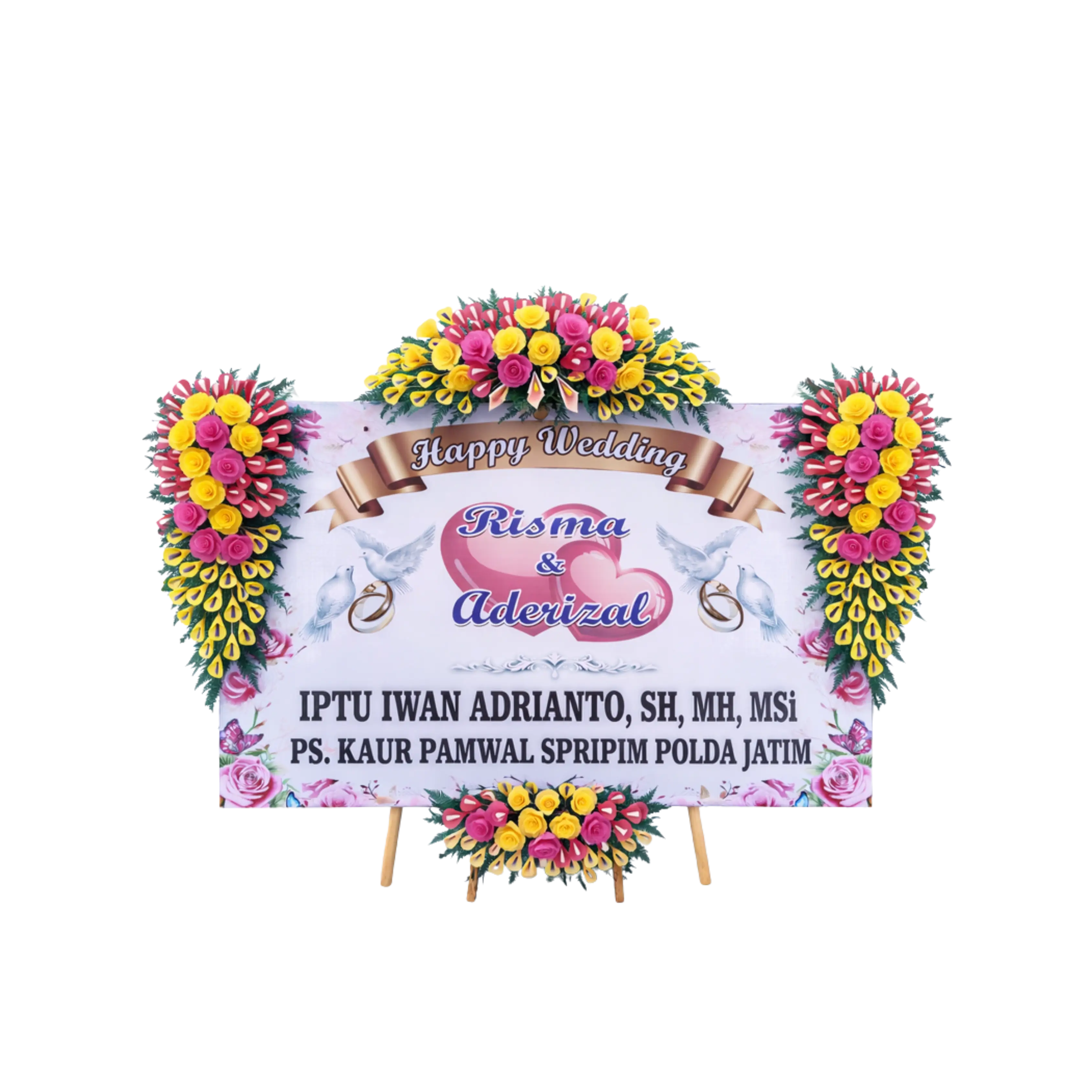 Papan Bunga Duka Megah — Lunox Florist