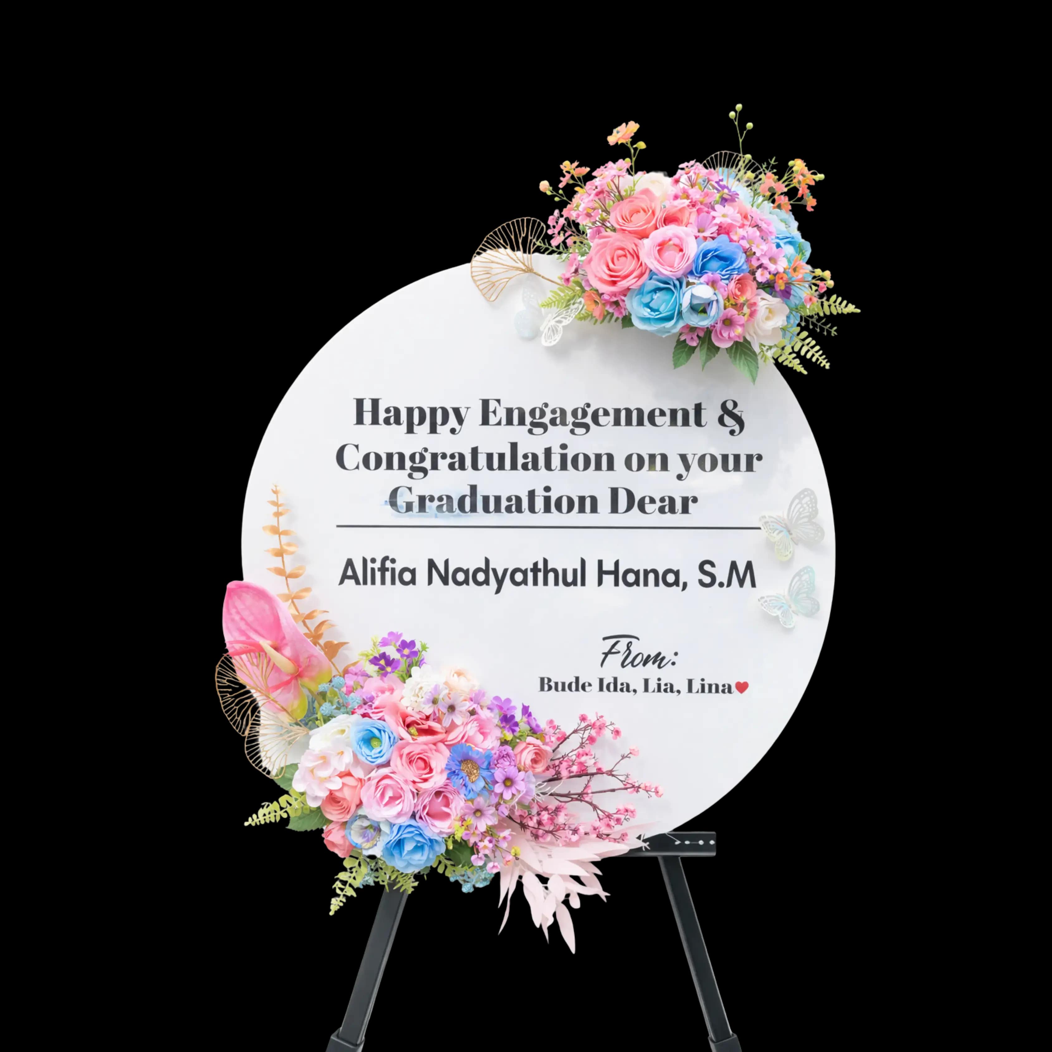 Papan Bunga Duka Premium — Lunox Florist