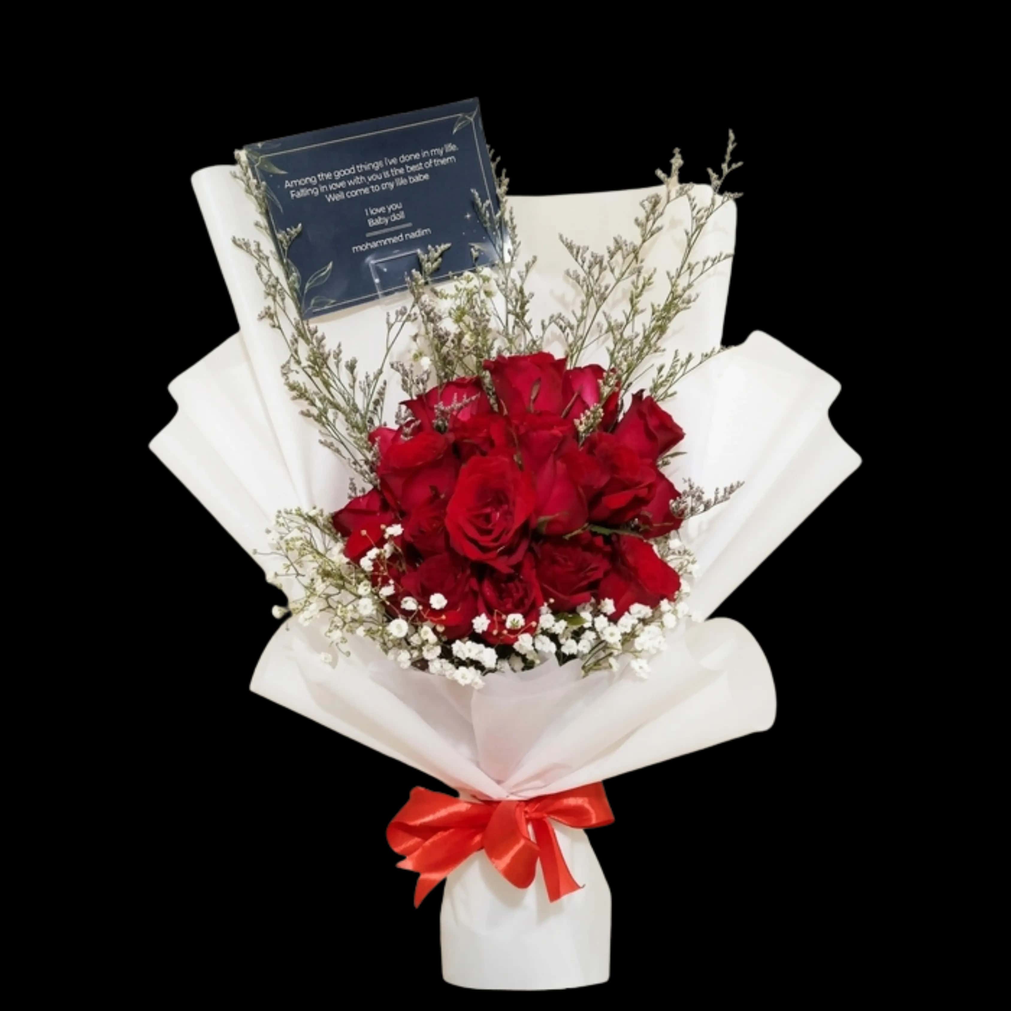 Buket Mawar Merah Putih Fresh — Lunox Florist