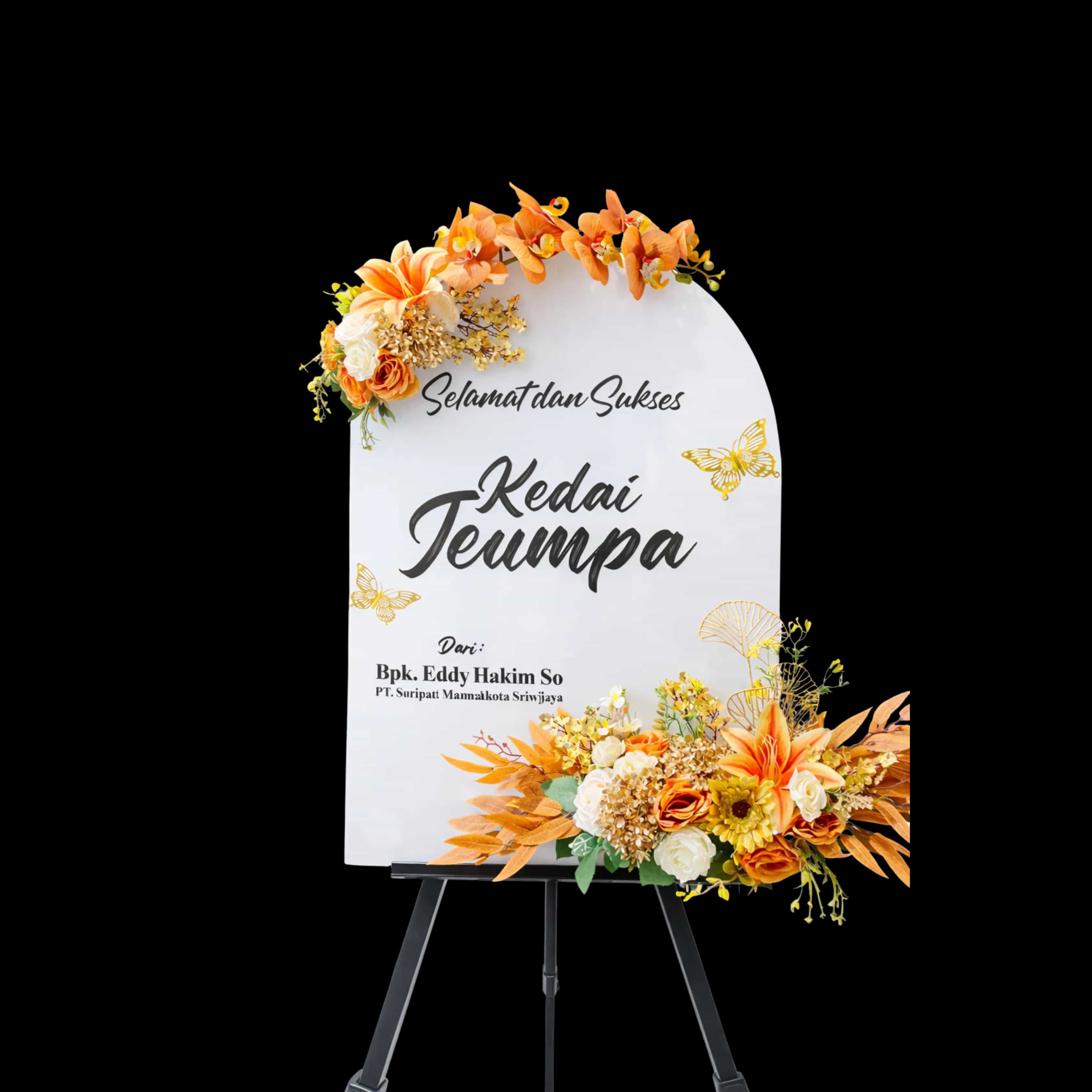 Papan Bunga Duka Formal — Lunox Florist