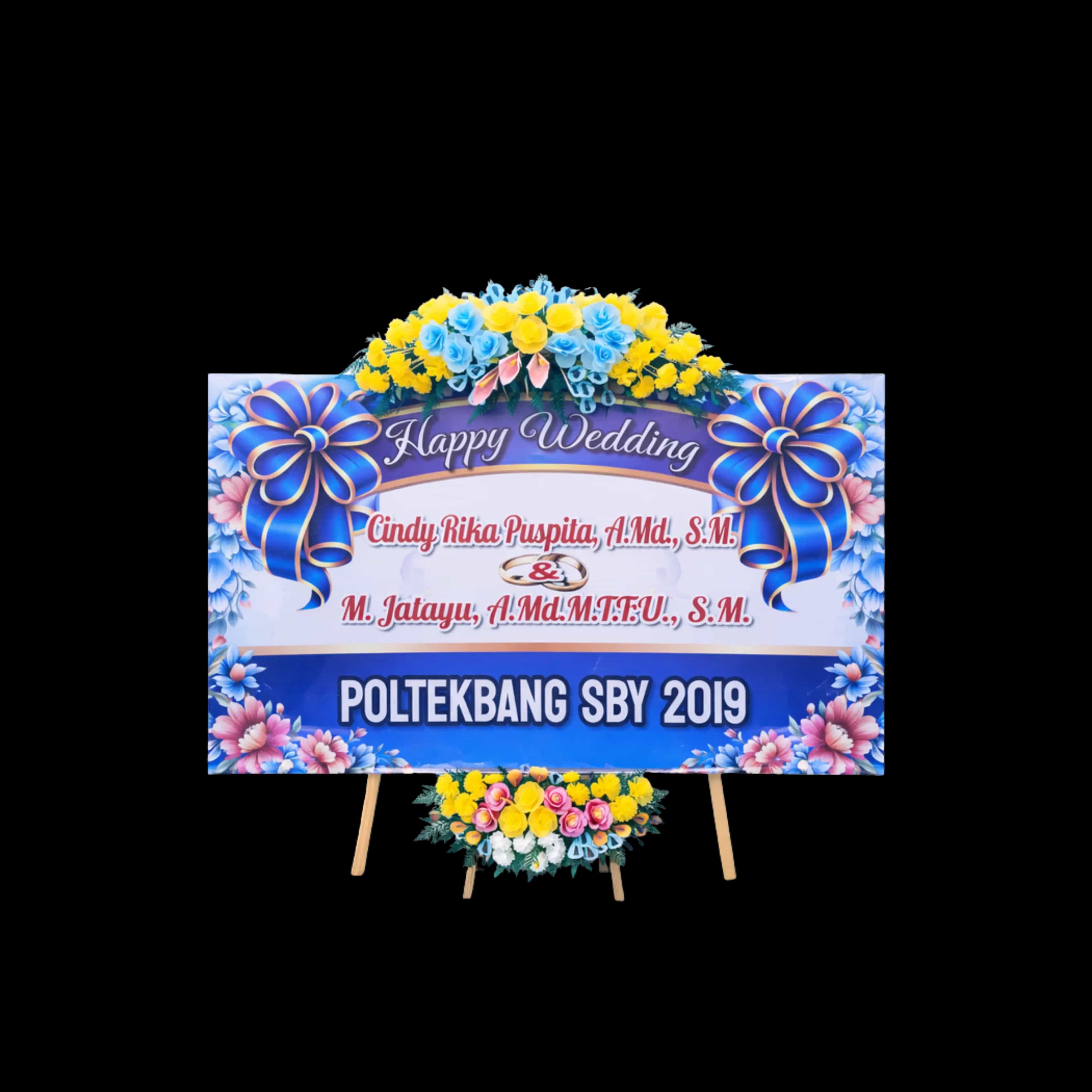 Papan Bunga Duka Elegan — Lunox Florist