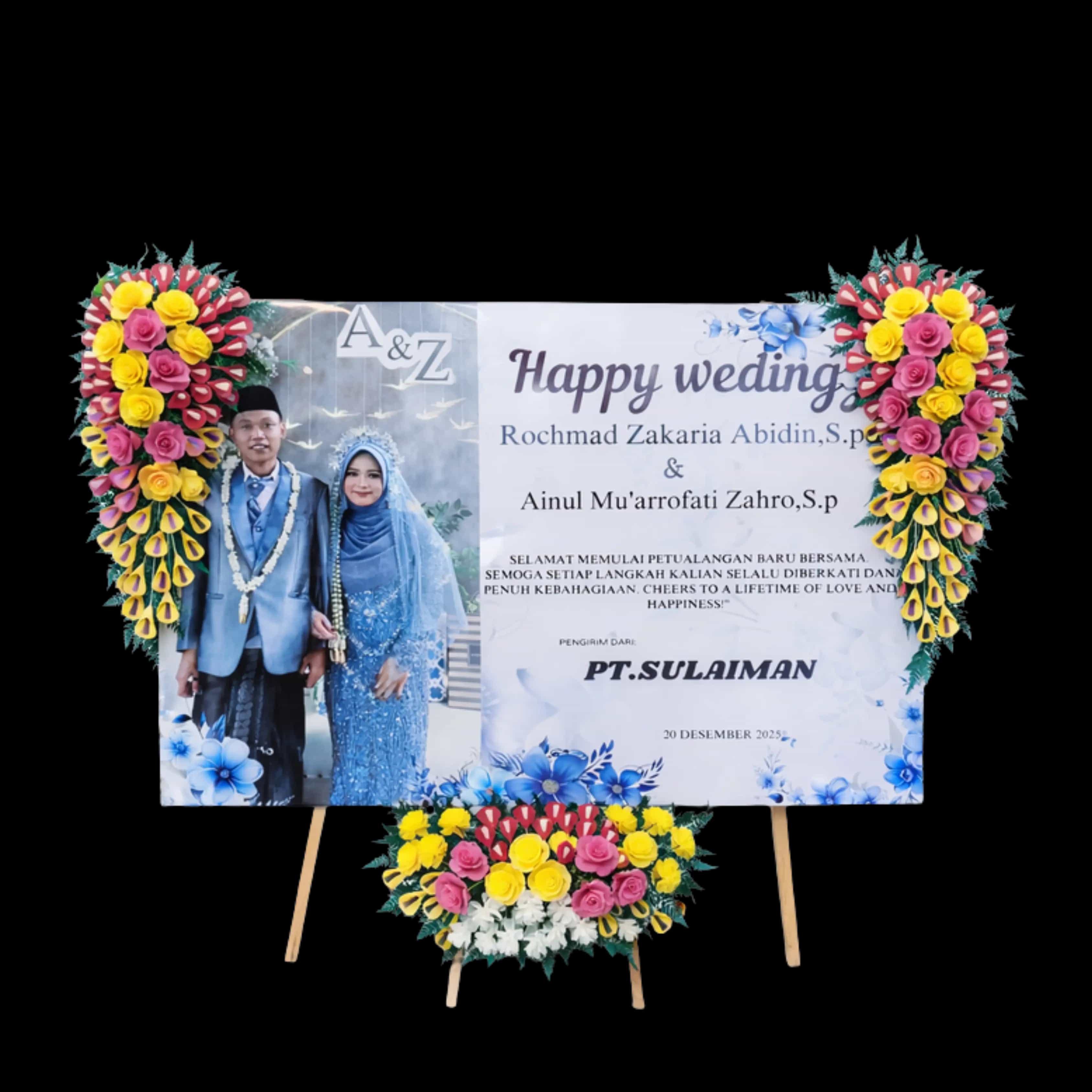 Papan Bunga Duka Classic — Lunox Florist