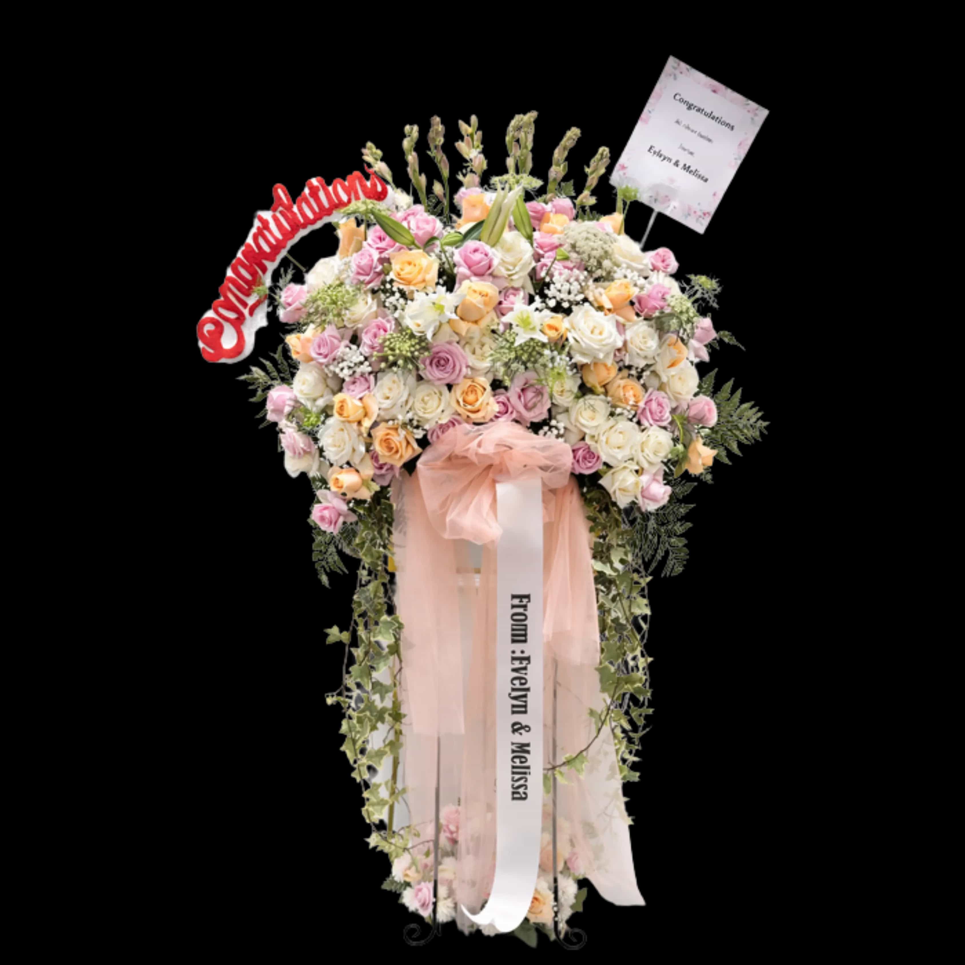 Standing Flower Peresmian — Lunox Florist
