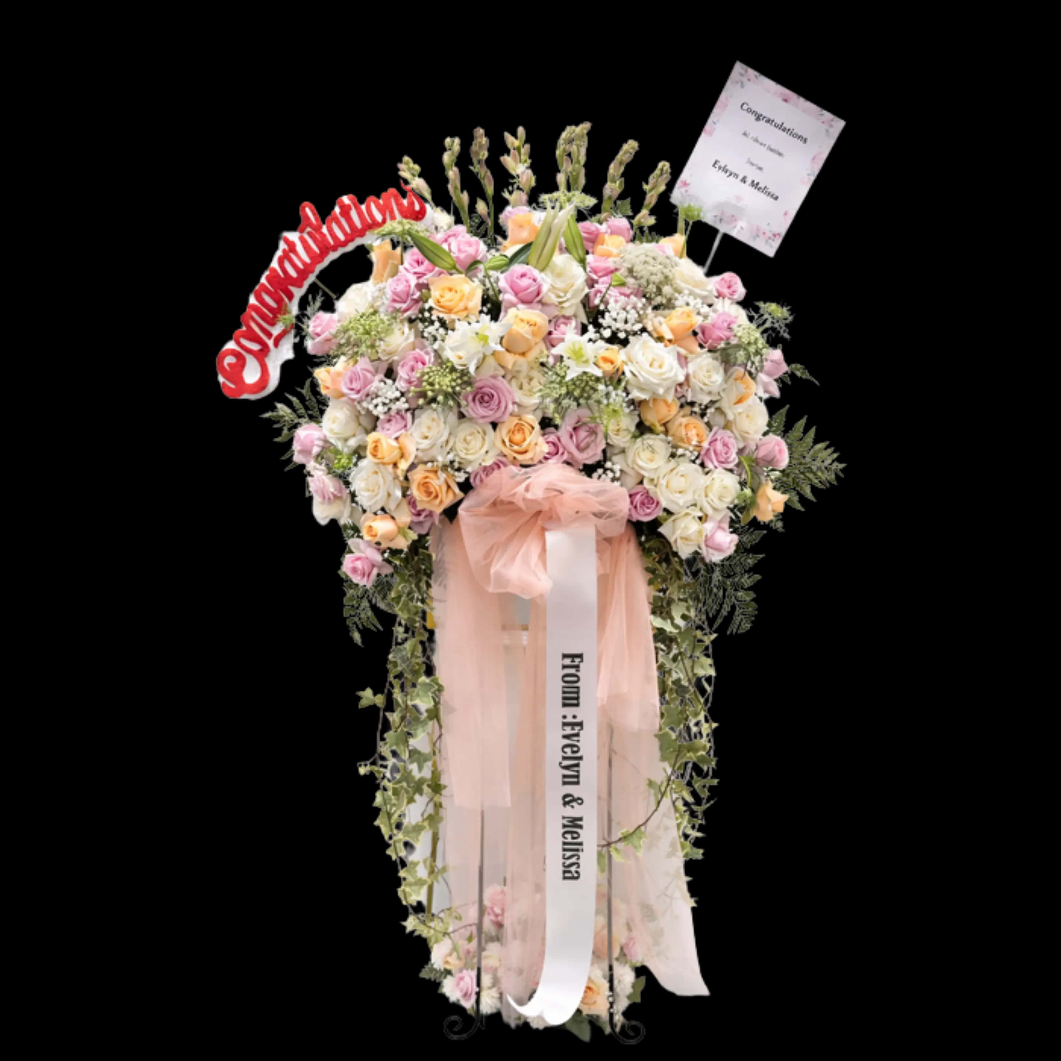 Standing Flower Peresmian — Lunox Florist