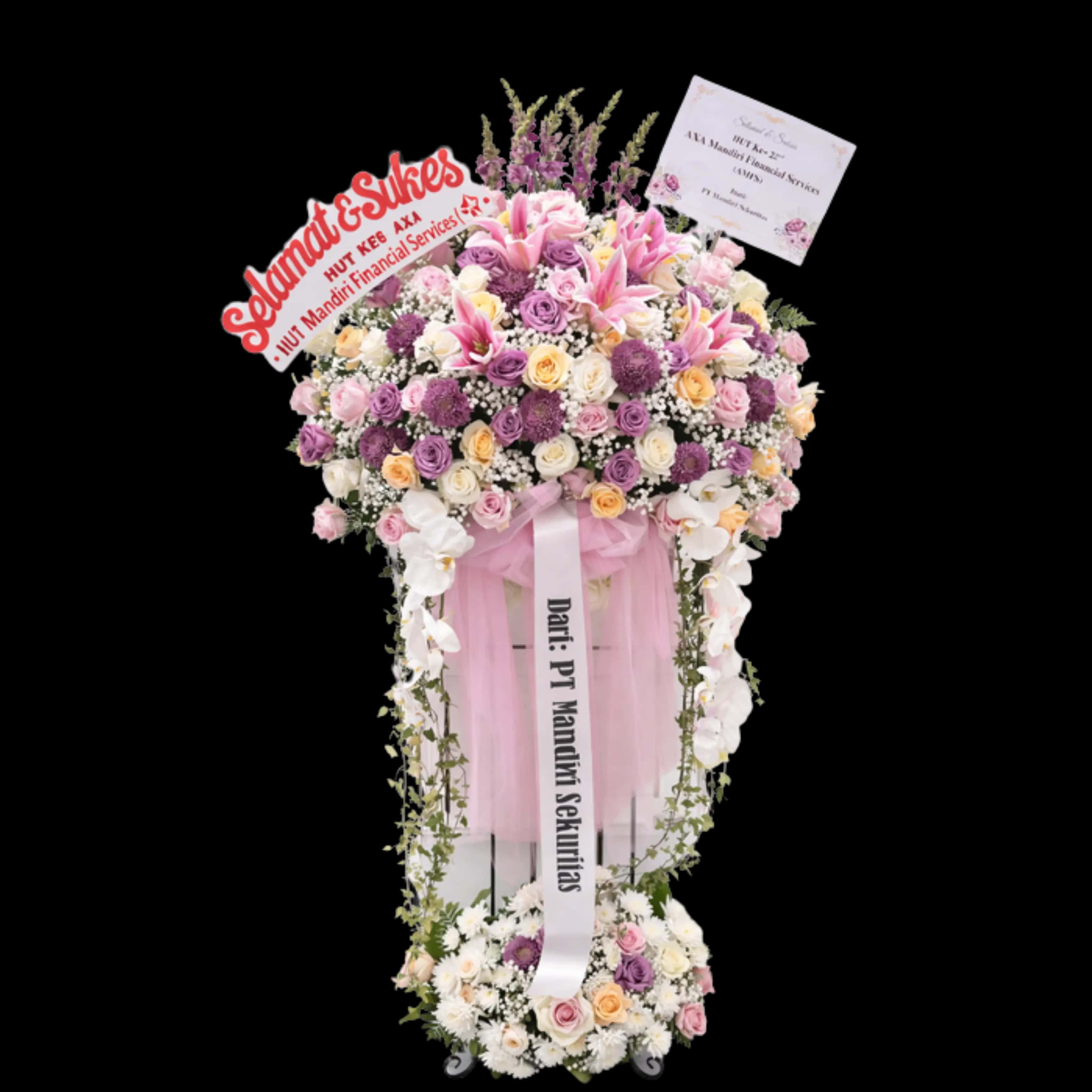 Standing Flower Happy Wedding — Lunox Florist