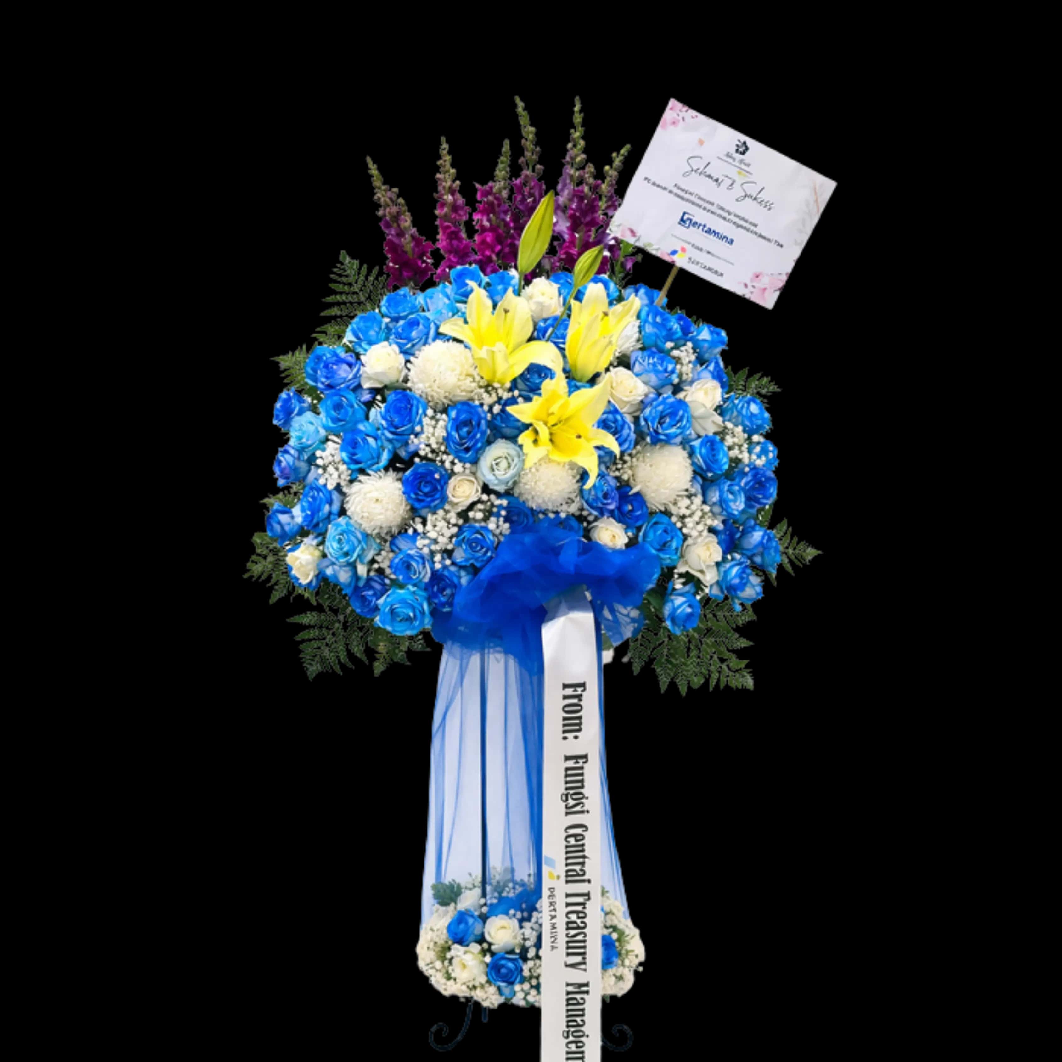 Standing Flower Premium Gold — Lunox Florist