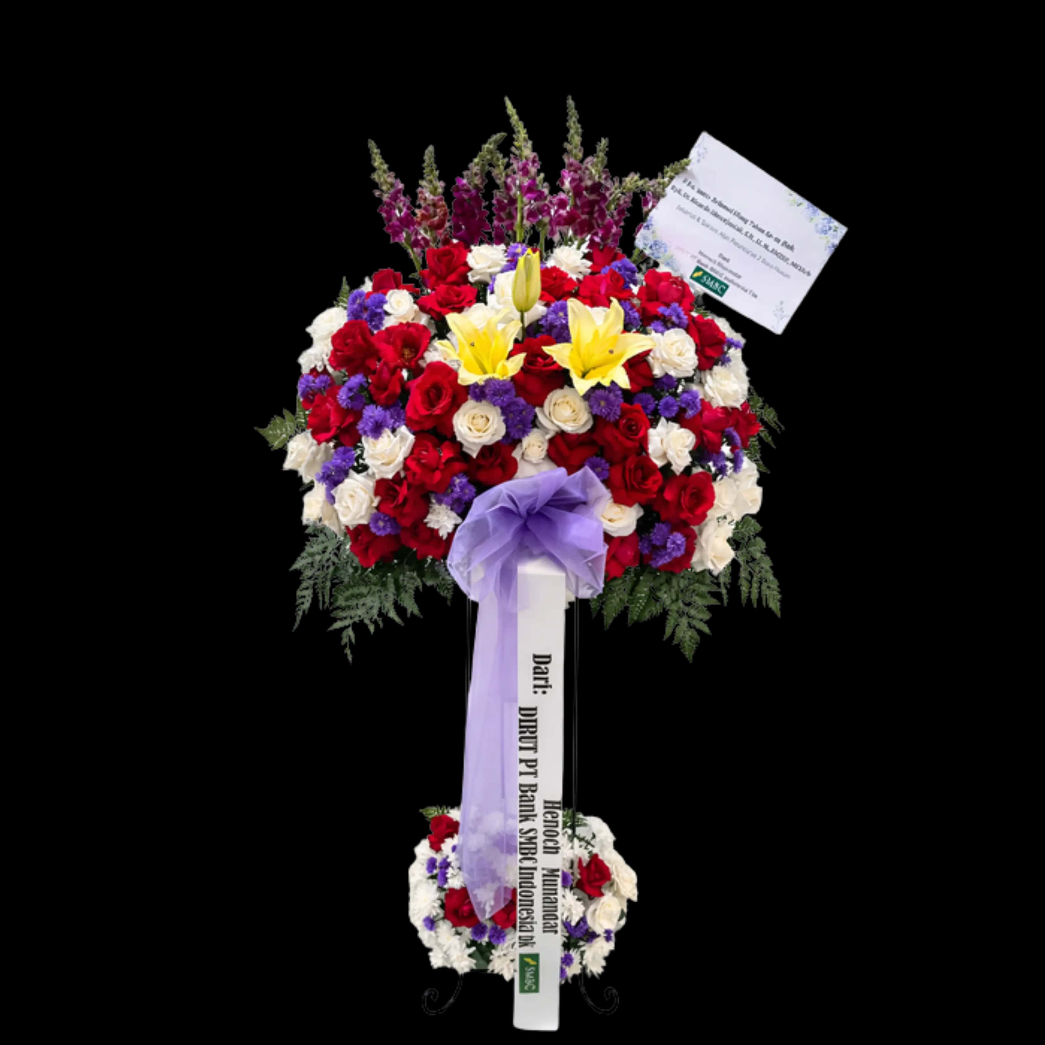 Standing Flower Elegant White — Lunox Florist